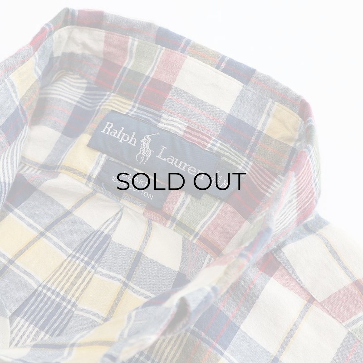 画像6: 〜00's Ralph Lauren COTTON CHECK B/D SHIRT (6)