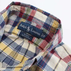 画像6: 〜00's Ralph Lauren COTTON CHECK B/D SHIRT (6)