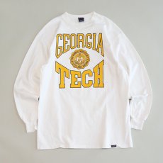 画像1: 90's JANSPORT COTTON PRINT L/S TEE "GEORGIA TECH" (1)