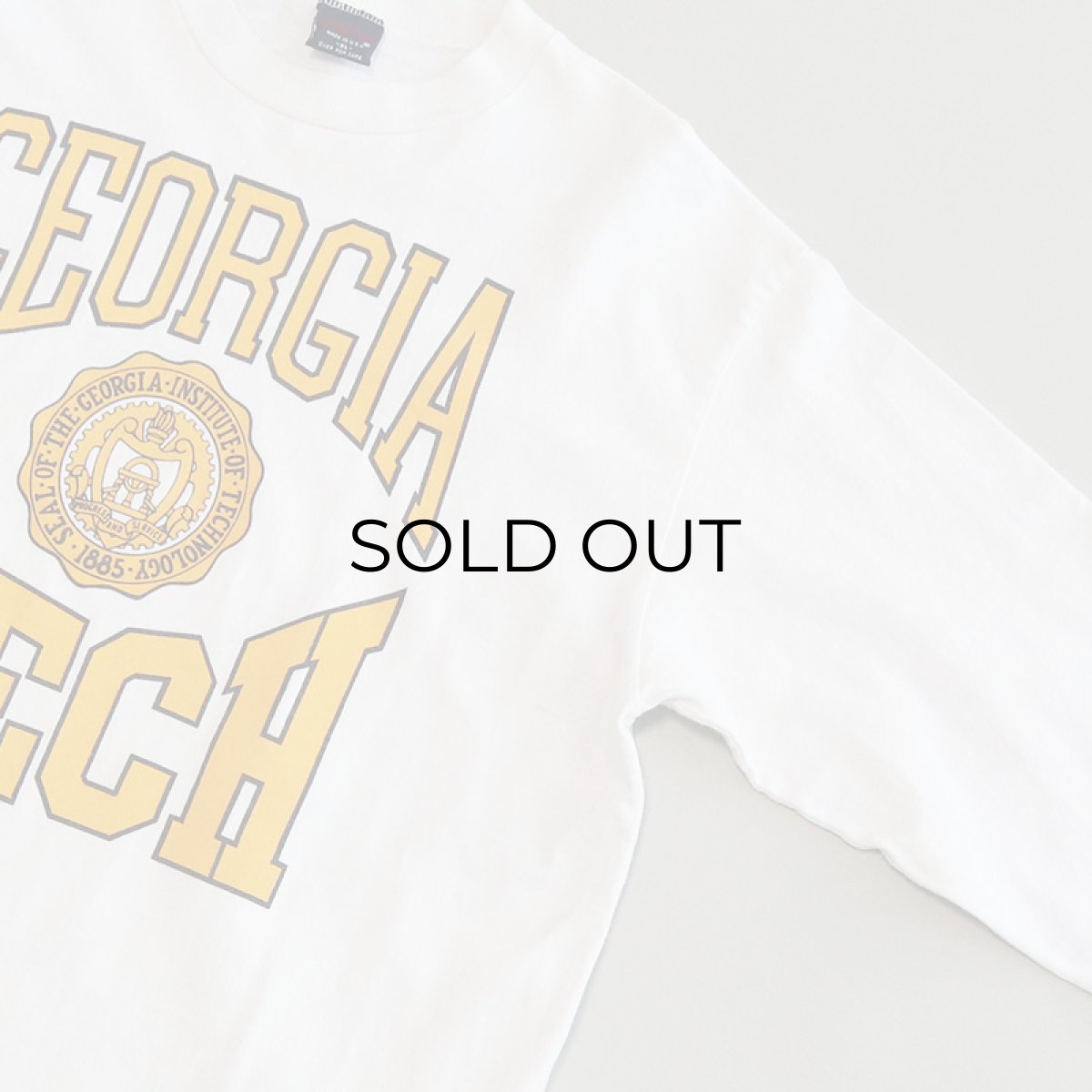 画像4: 90's JANSPORT COTTON PRINT L/S TEE "GEORGIA TECH" (4)