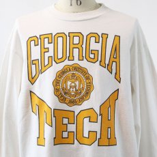 画像9: 90's JANSPORT COTTON PRINT L/S TEE "GEORGIA TECH" (9)