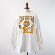 画像10: 90's JANSPORT COTTON PRINT L/S TEE "GEORGIA TECH" (10)