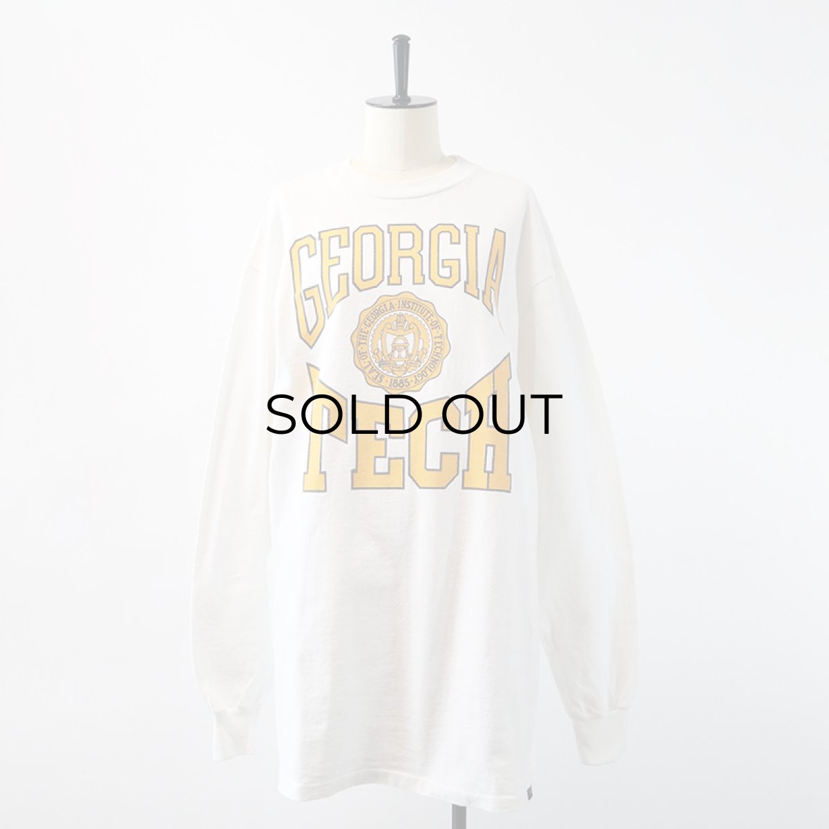 画像13: 90's JANSPORT COTTON PRINT L/S TEE "GEORGIA TECH" (13)