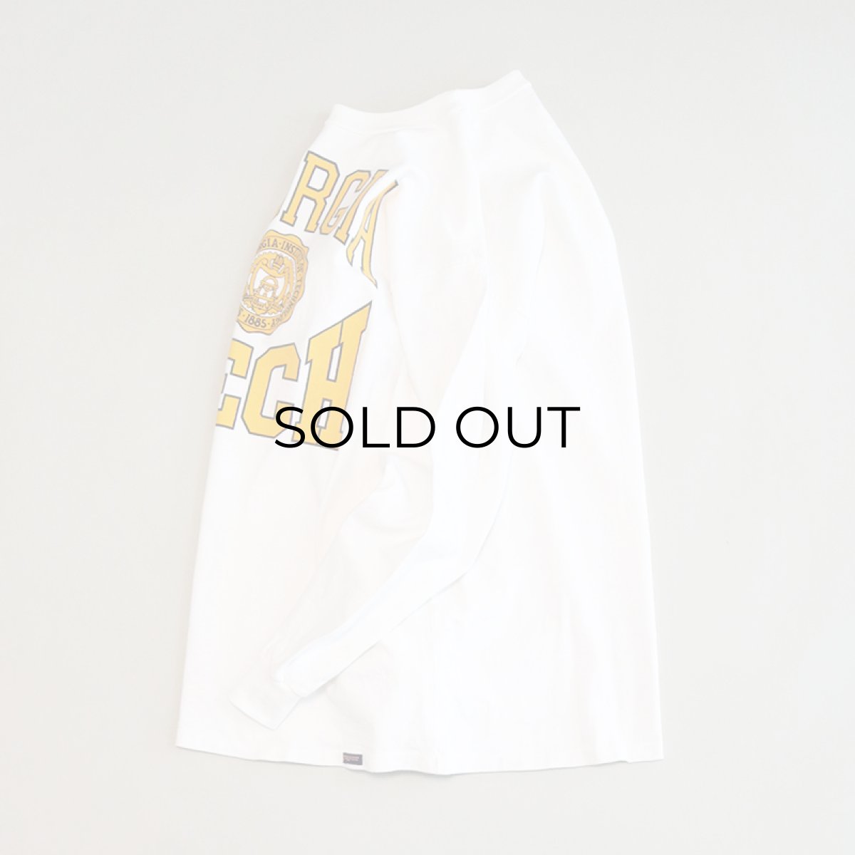 画像2: 90's JANSPORT COTTON PRINT L/S TEE "GEORGIA TECH" (2)