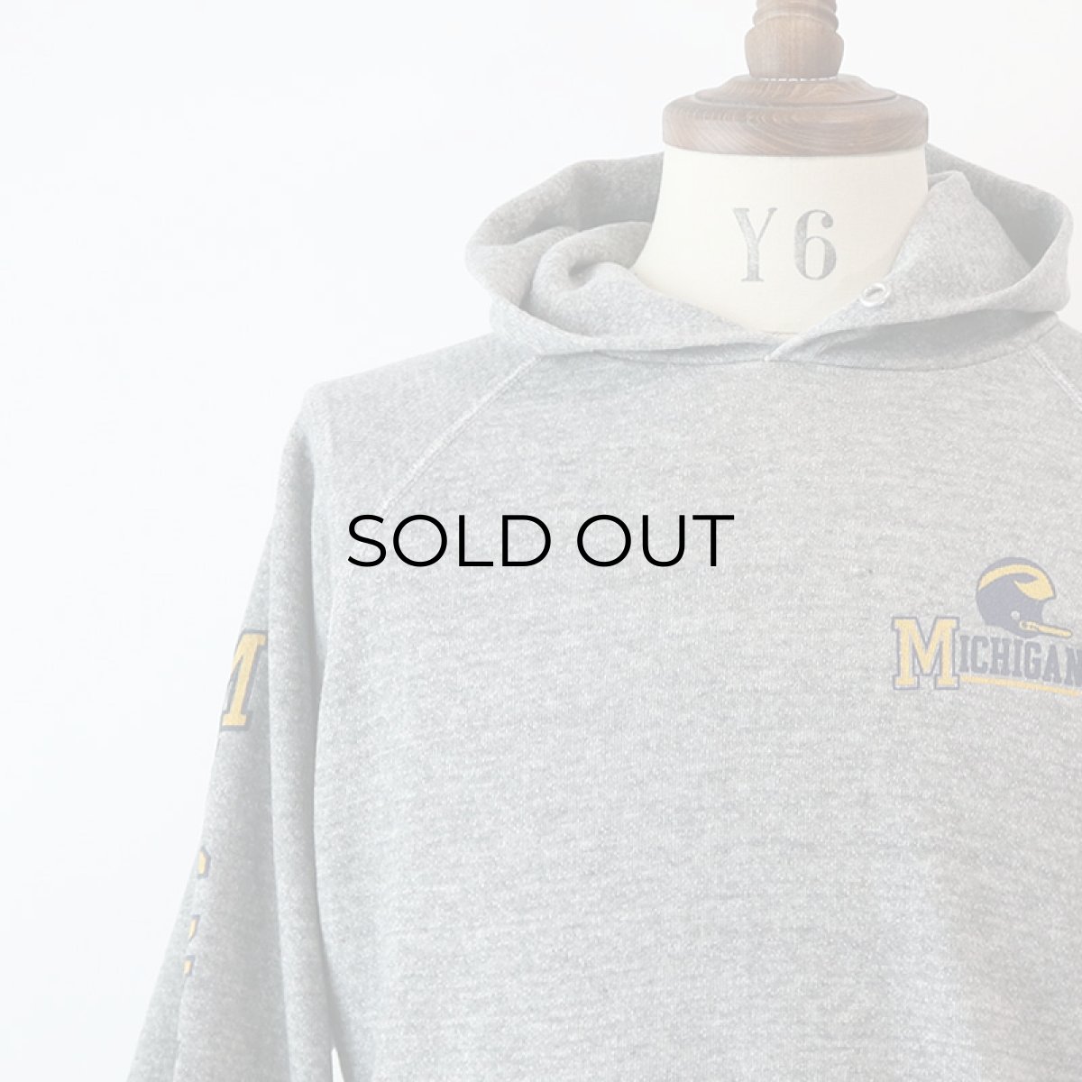 画像9: 80's ARTEX PRINT SWEAT PULLOVER PARKA "MICHIGAN" (9)