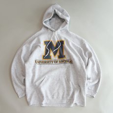 画像6: 90's TNT by TRAU & LOEVNER PRINT SWEAT PULLOVER PARKA "UNIVERSITY OF MICHIGAN" (6)