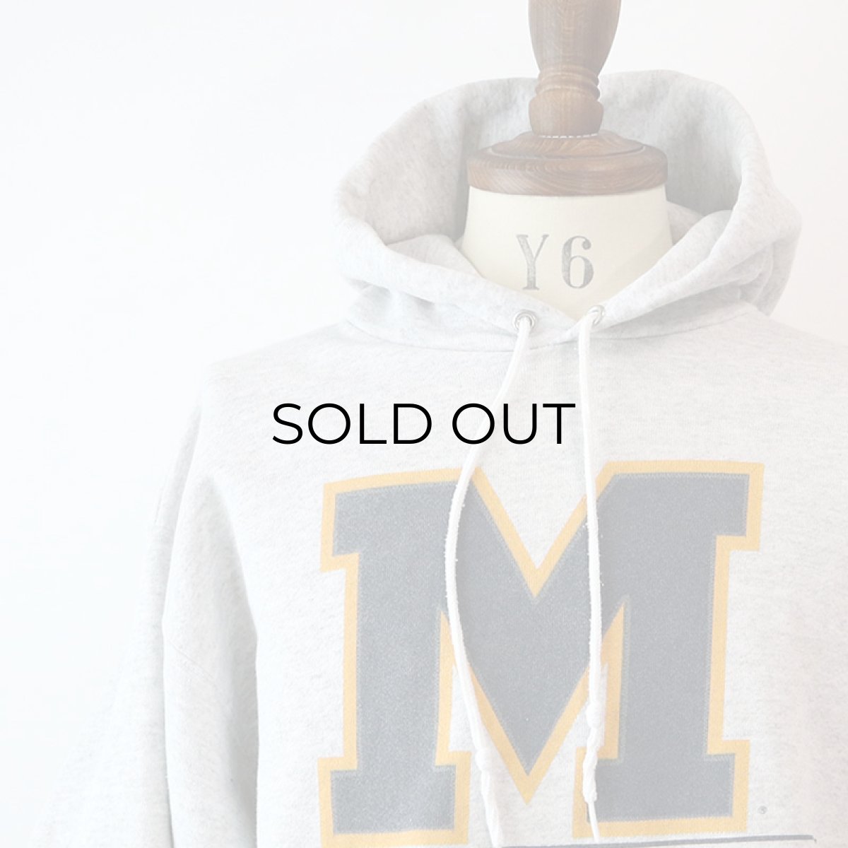 画像1: 90's TNT by TRAU & LOEVNER PRINT SWEAT PULLOVER PARKA "UNIVERSITY OF MICHIGAN" (1)