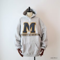 画像5: 90's TNT by TRAU & LOEVNER PRINT SWEAT PULLOVER PARKA "UNIVERSITY OF MICHIGAN" (5)