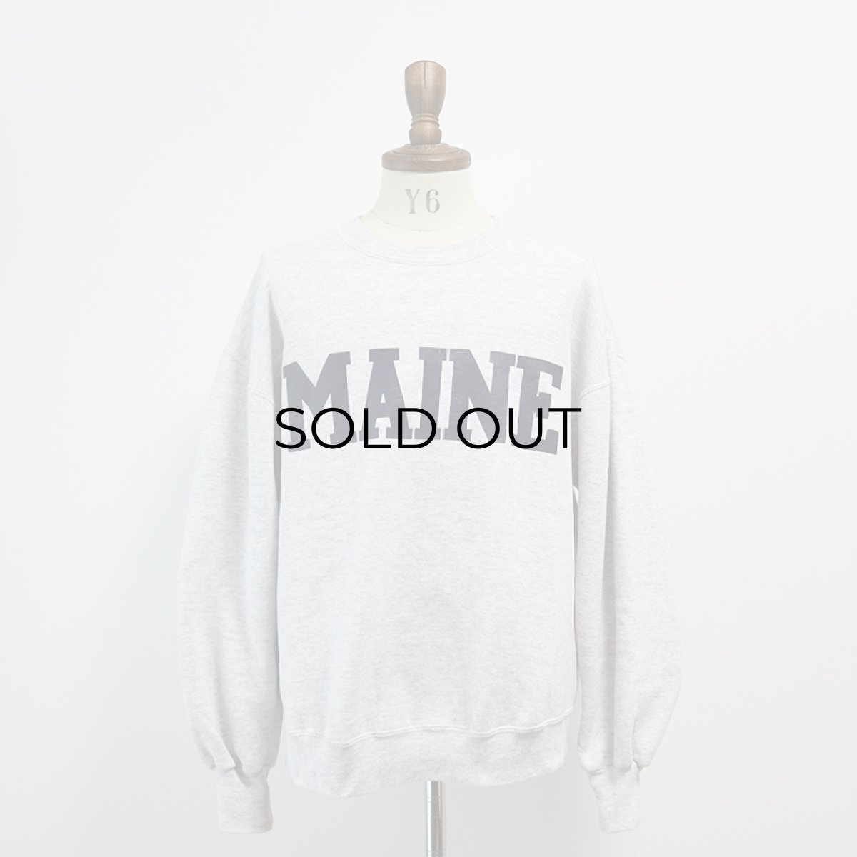 画像9: 〜90's JERZEES PRINT CREW NECK SWEAT "MAINE" (9)