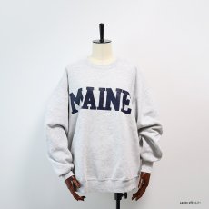 画像12: 〜90's JERZEES PRINT CREW NECK SWEAT "MAINE" (12)