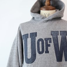 画像1: 90's JANSPORT PRINT SWEAT PULLOVER PARKA "U OF W" (1)