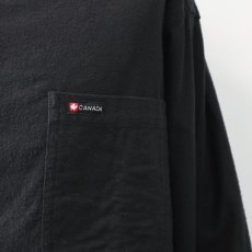 画像11: ATLAS BLACK COTTON CHAMOIS CLOTH B/D SHIRT (11)