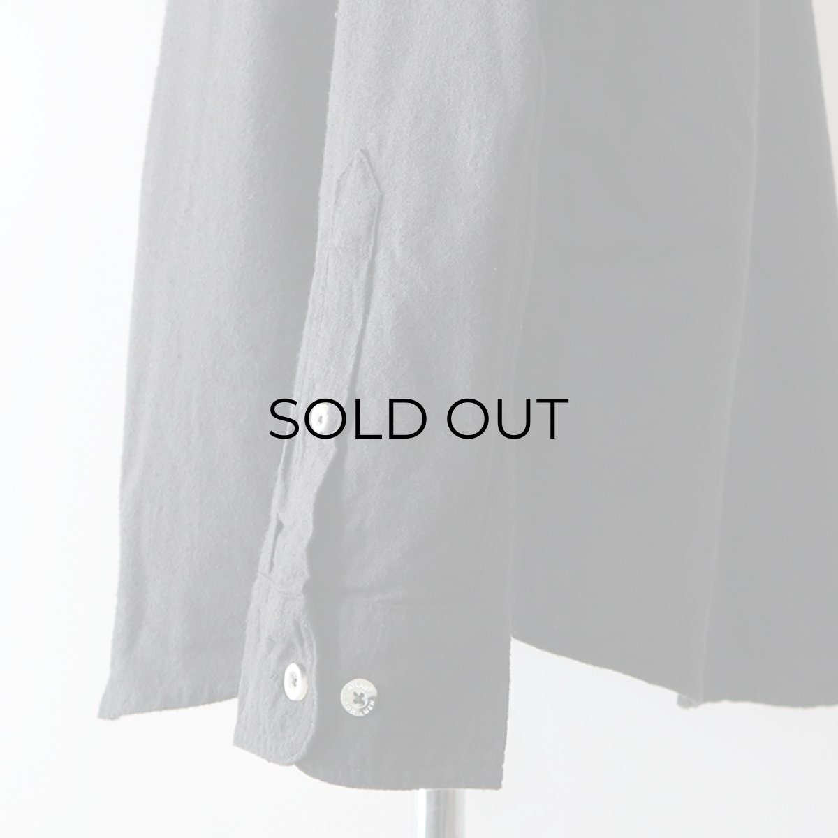 画像10: ATLAS BLACK COTTON CHAMOIS CLOTH B/D SHIRT (10)