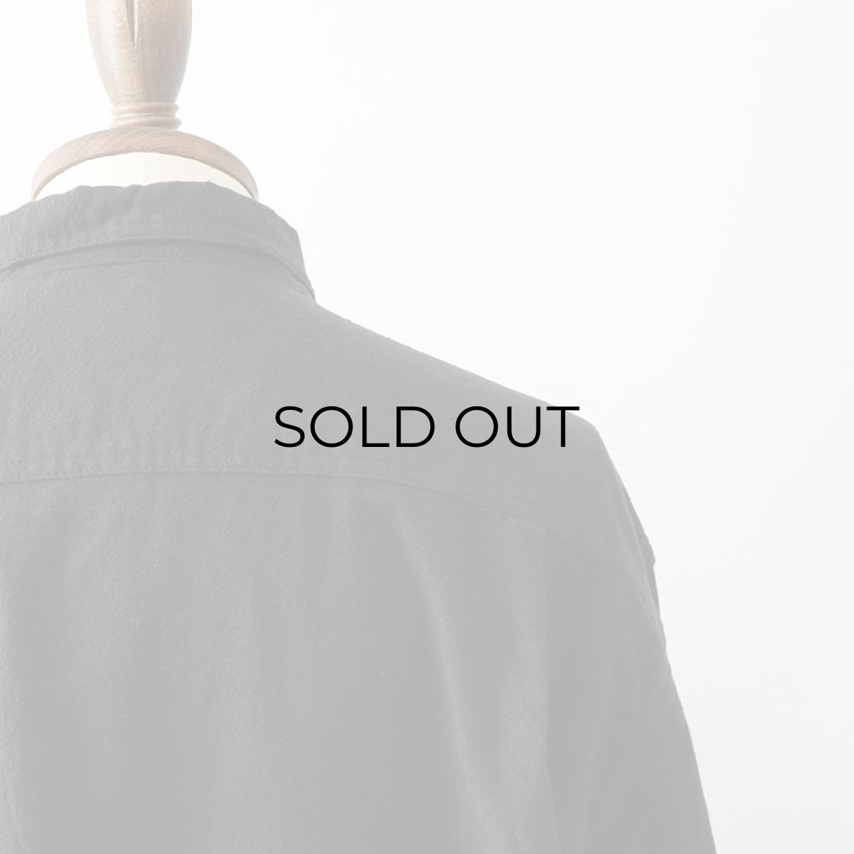 画像9: ATLAS BLACK COTTON CHAMOIS CLOTH B/D SHIRT (9)