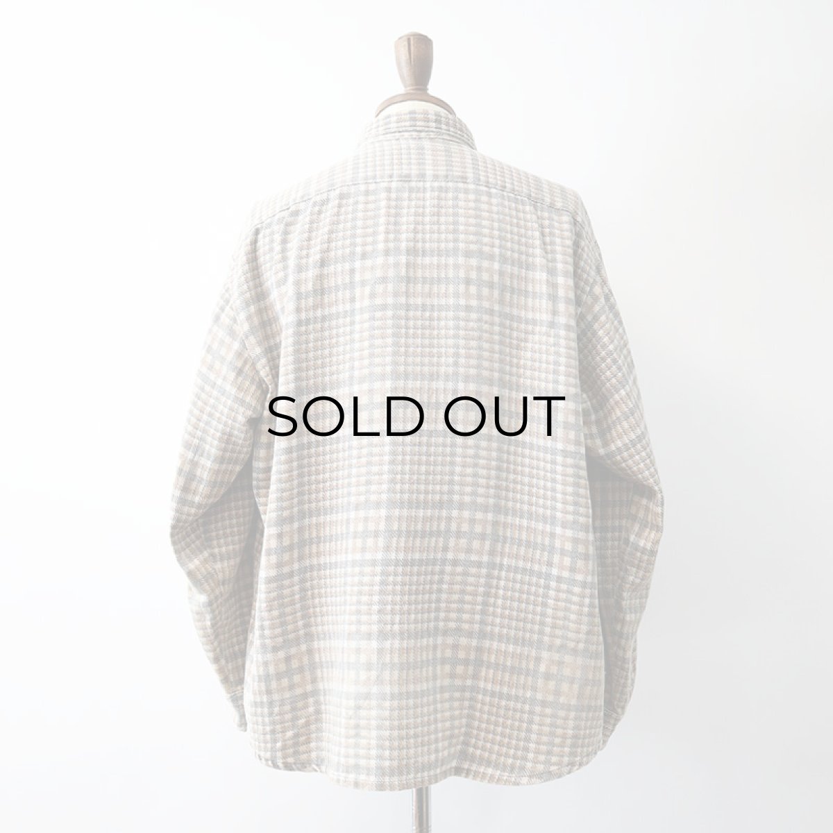 画像3: 70's SEARS PRINT CHECK FLANNEL WORK SHIRT (3)