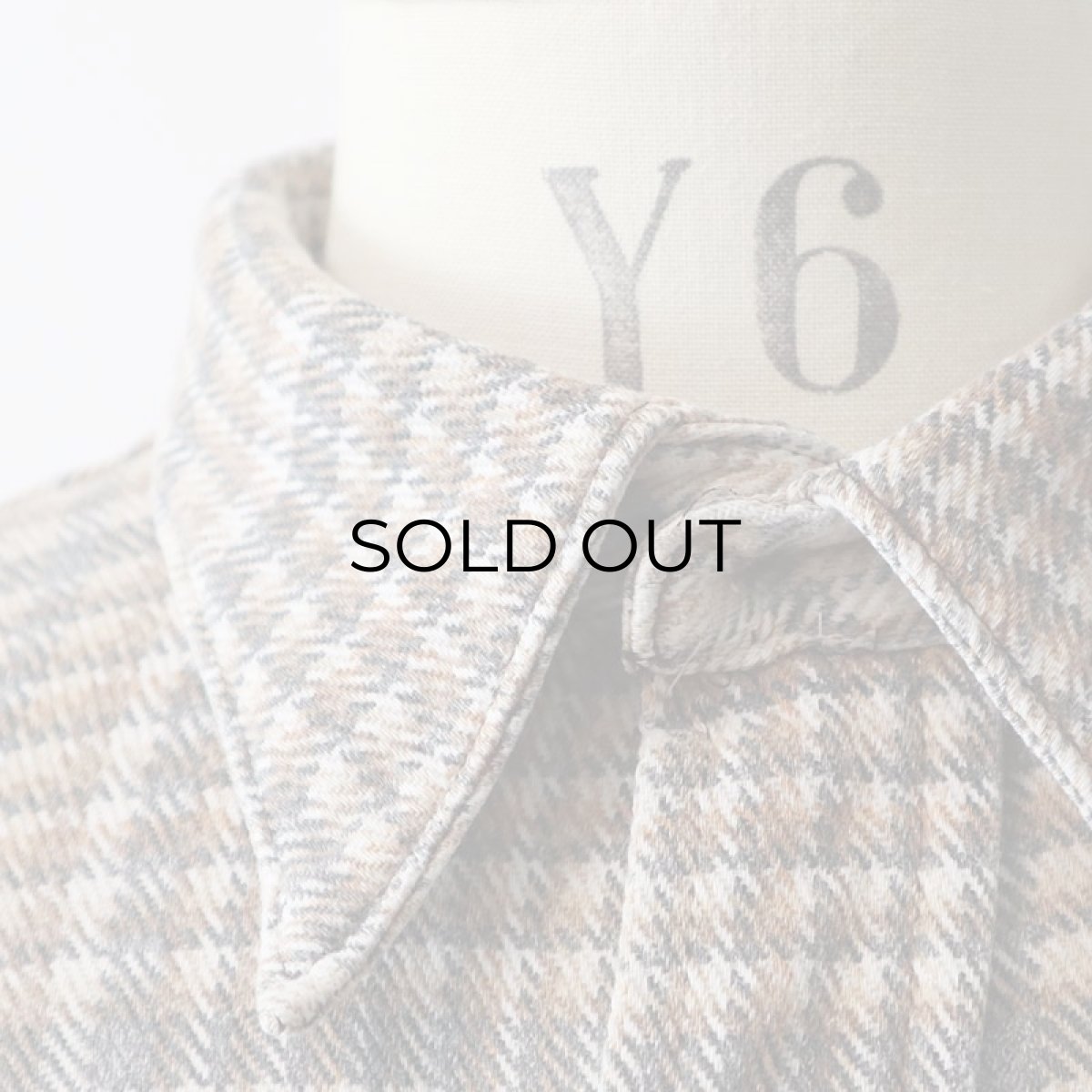 画像7: 70's SEARS PRINT CHECK FLANNEL WORK SHIRT (7)