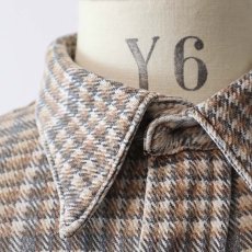 画像7: 70's SEARS PRINT CHECK FLANNEL WORK SHIRT (7)