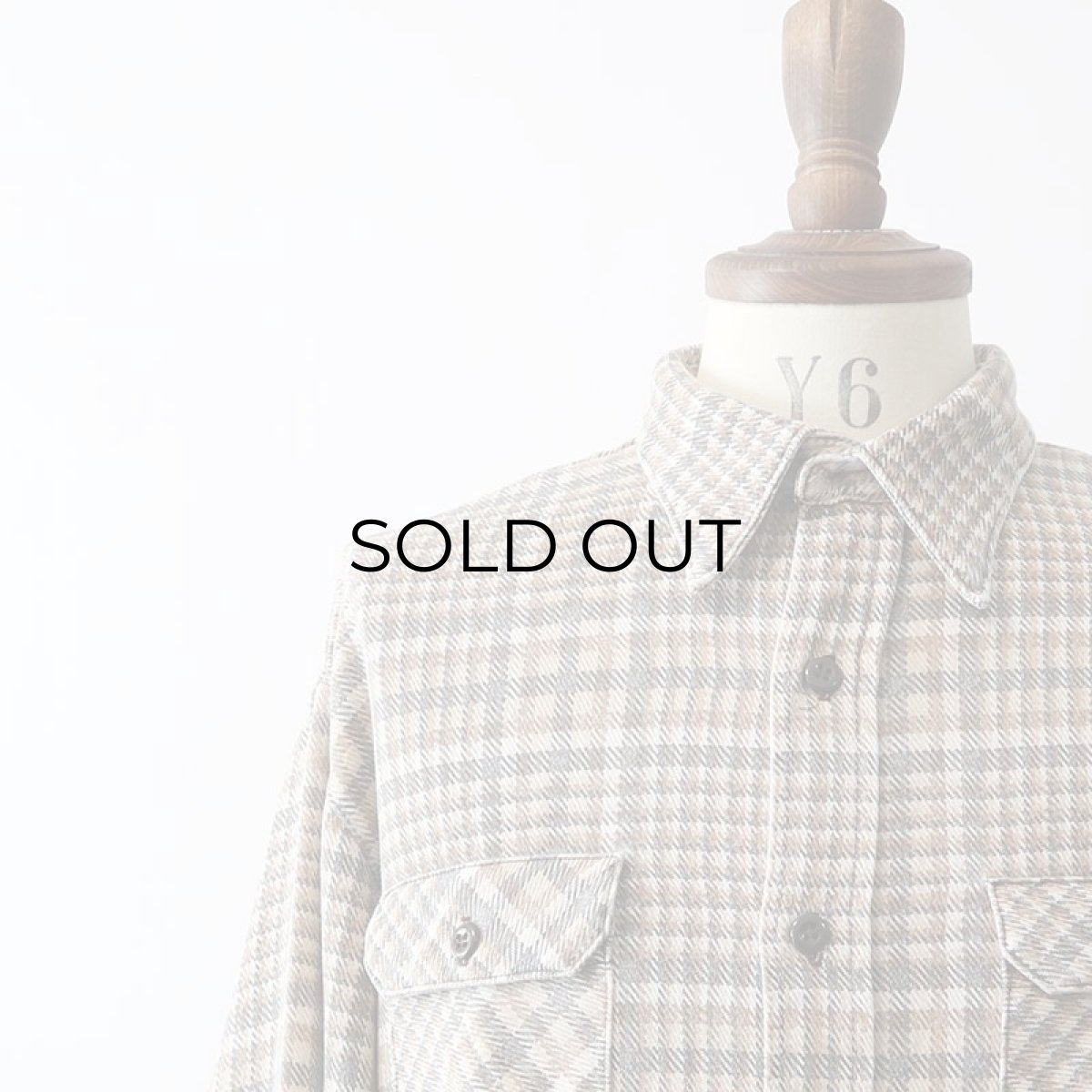 画像4: 70's SEARS PRINT CHECK FLANNEL WORK SHIRT (4)