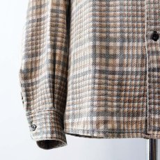 画像5: 70's SEARS PRINT CHECK FLANNEL WORK SHIRT (5)