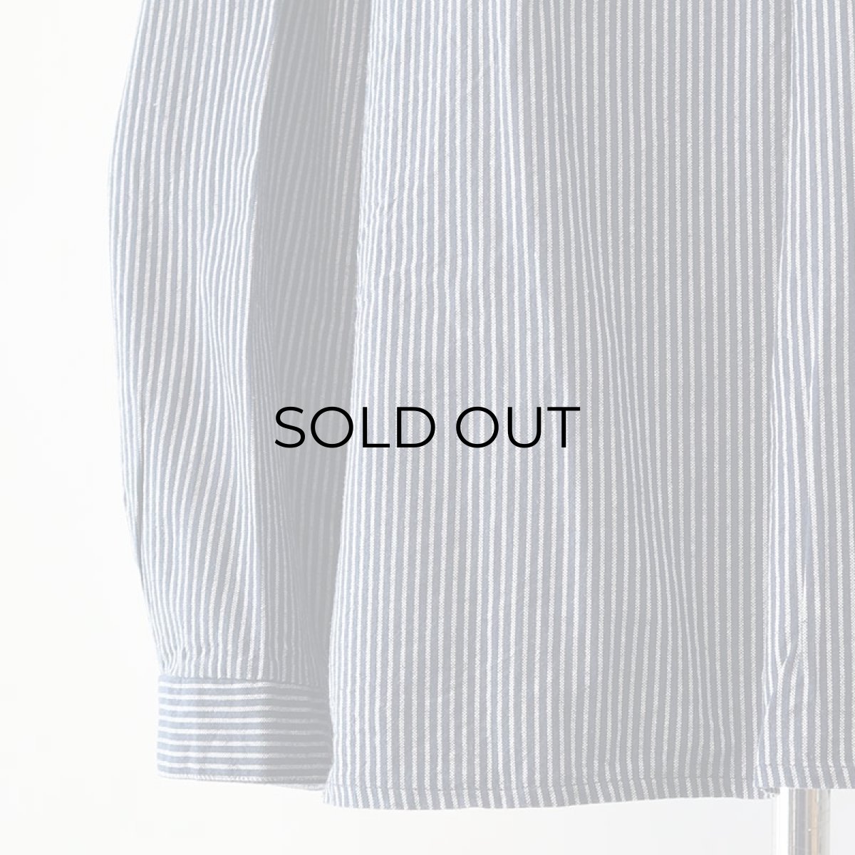 画像13: OLD UNKNOWN BRAND COTTON STRIPE PULLOVER BAND COLLAR GERMAN FISHERMAN'S SHIRT (13)