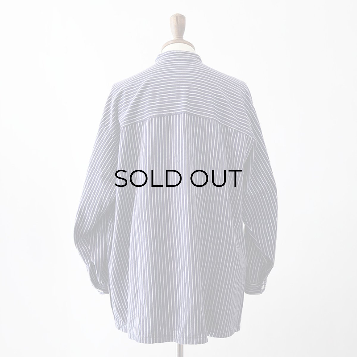 画像13: OLD SMS SIMA COTTON STRIPE PULLOVER BAND COLLAR GERMAN FISHERMAN'S SHIRT (13)