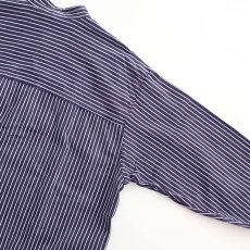 画像9: OLD SMS SIMA COTTON STRIPE PULLOVER BAND COLLAR GERMAN FISHERMAN'S SHIRT (9)