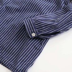 画像8: OLD SMS SIMA COTTON STRIPE PULLOVER BAND COLLAR GERMAN FISHERMAN'S SHIRT (8)