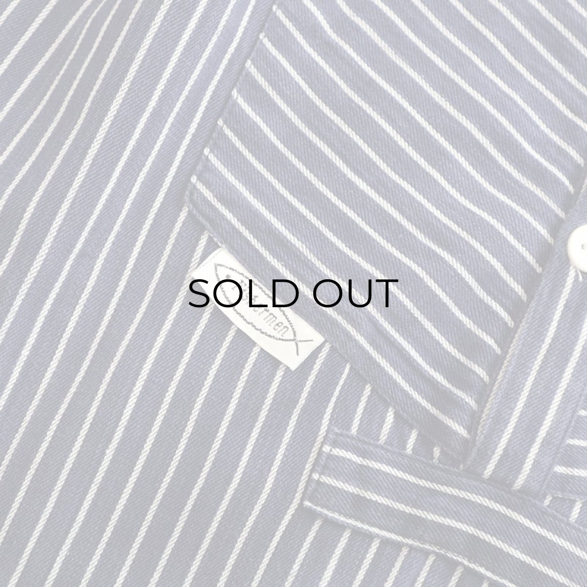 画像6: OLD SMS SIMA COTTON STRIPE PULLOVER BAND COLLAR GERMAN FISHERMAN'S SHIRT (6)