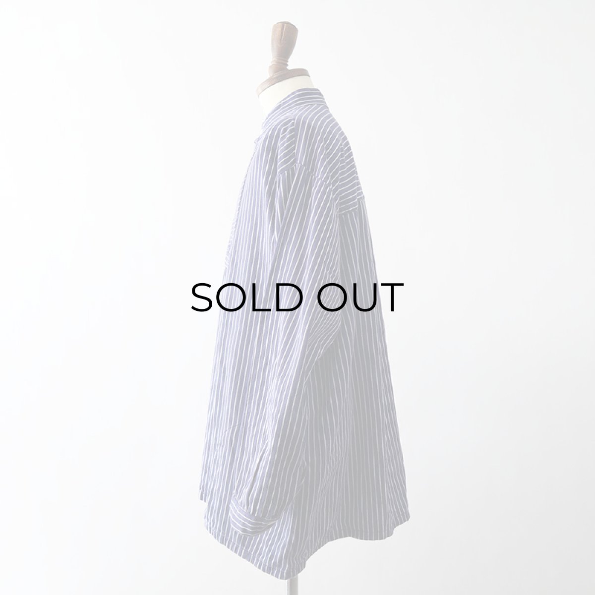 画像12: OLD SMS SIMA COTTON STRIPE PULLOVER BAND COLLAR GERMAN FISHERMAN'S SHIRT (12)