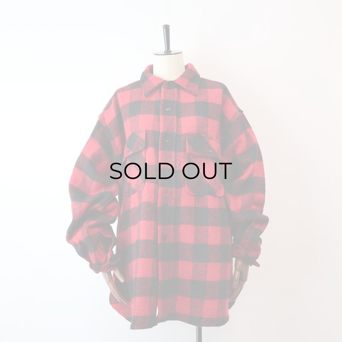 画像14: 60's TOWNCRAFT WOOL BUFFALO CHECK CPO SHIRT (14)