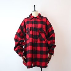 画像14: 60's TOWNCRAFT WOOL BUFFALO CHECK CPO SHIRT (14)