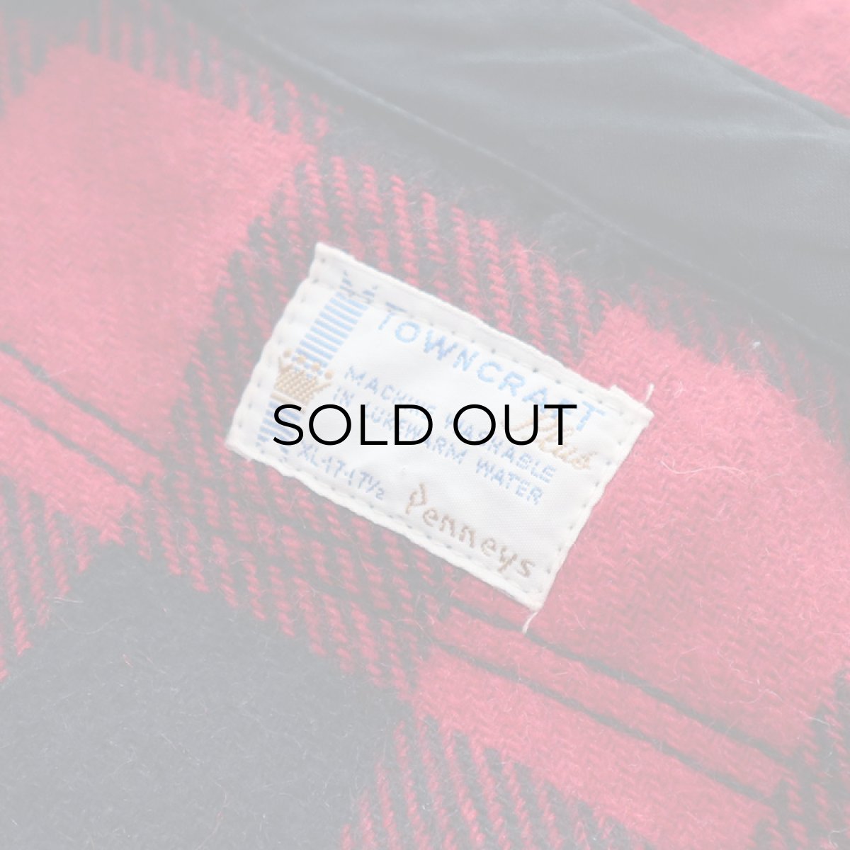 画像9: 60's TOWNCRAFT WOOL BUFFALO CHECK CPO SHIRT (9)