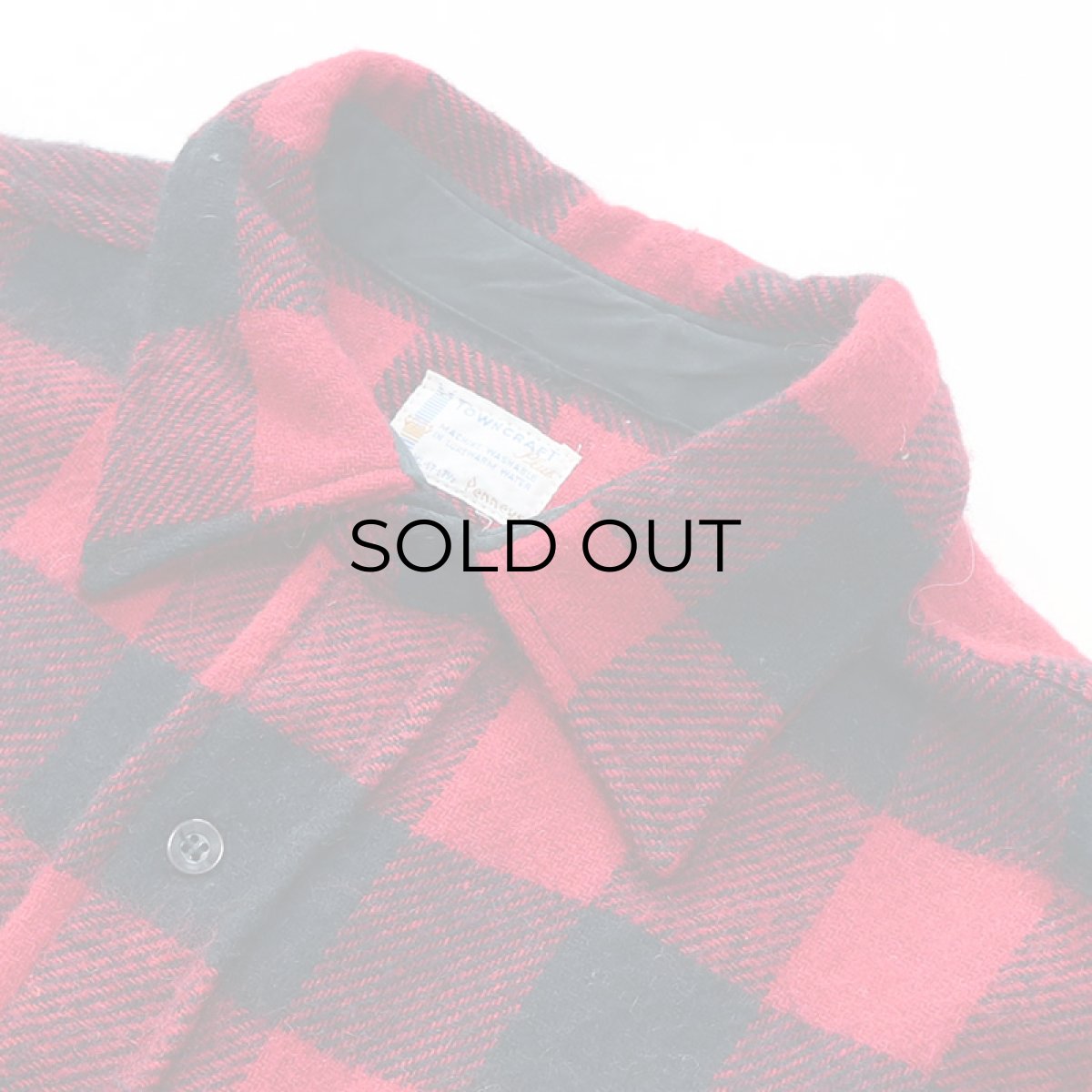 画像5: 60's TOWNCRAFT WOOL BUFFALO CHECK CPO SHIRT (5)