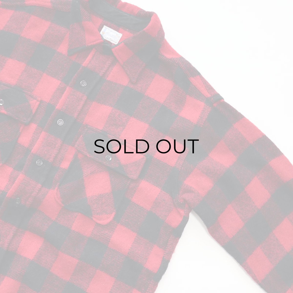 画像3: 60's TOWNCRAFT WOOL BUFFALO CHECK CPO SHIRT (3)