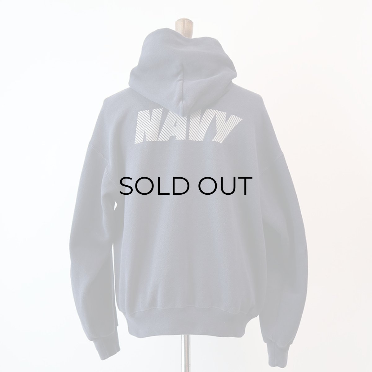 画像3: SOFFE W-REFLECTIVE PRINT SWEAT PULLOVER PARKA "NAVY" (3)