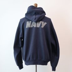 画像3: SOFFE W-REFLECTIVE PRINT SWEAT PULLOVER PARKA "NAVY" (3)