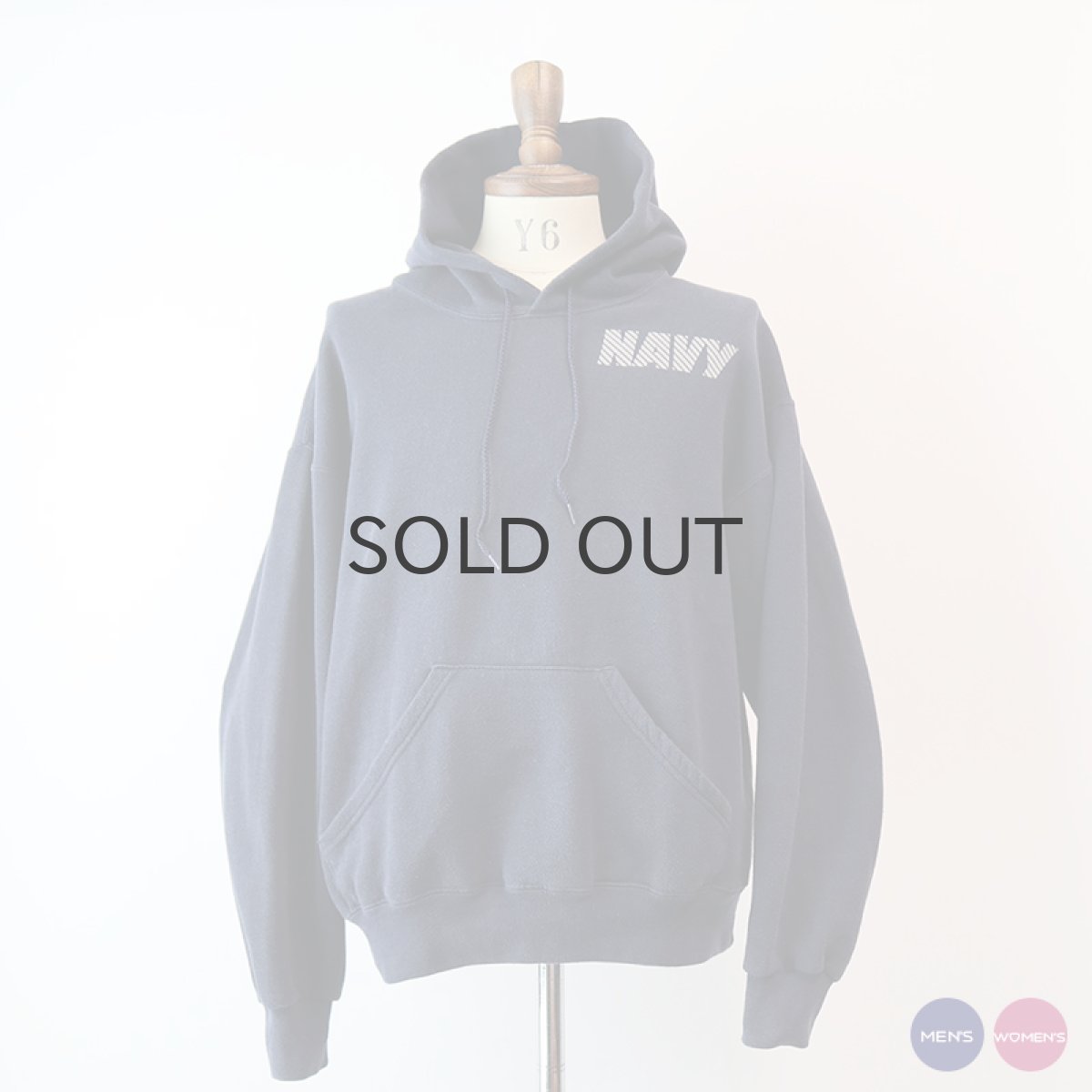 画像1: SOFFE W-REFLECTIVE PRINT SWEAT PULLOVER PARKA "NAVY" (1)