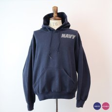 画像1: SOFFE W-REFLECTIVE PRINT SWEAT PULLOVER PARKA "NAVY" (1)