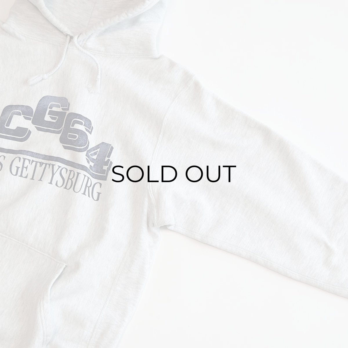 画像4: 90's MV SPORT REVERSE WEAVE style PRINT SWEAT PULLOVER PARKA "CG64 USS GETTYSBURG" "MADE IN USA" (4)