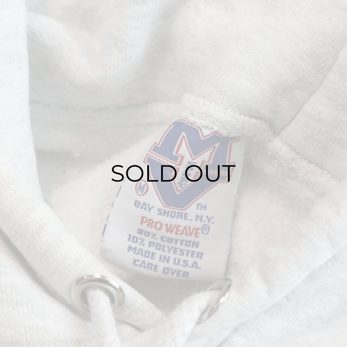 画像6: 90's MV SPORT REVERSE WEAVE style PRINT SWEAT PULLOVER PARKA "CG64 USS GETTYSBURG" "MADE IN USA" (6)