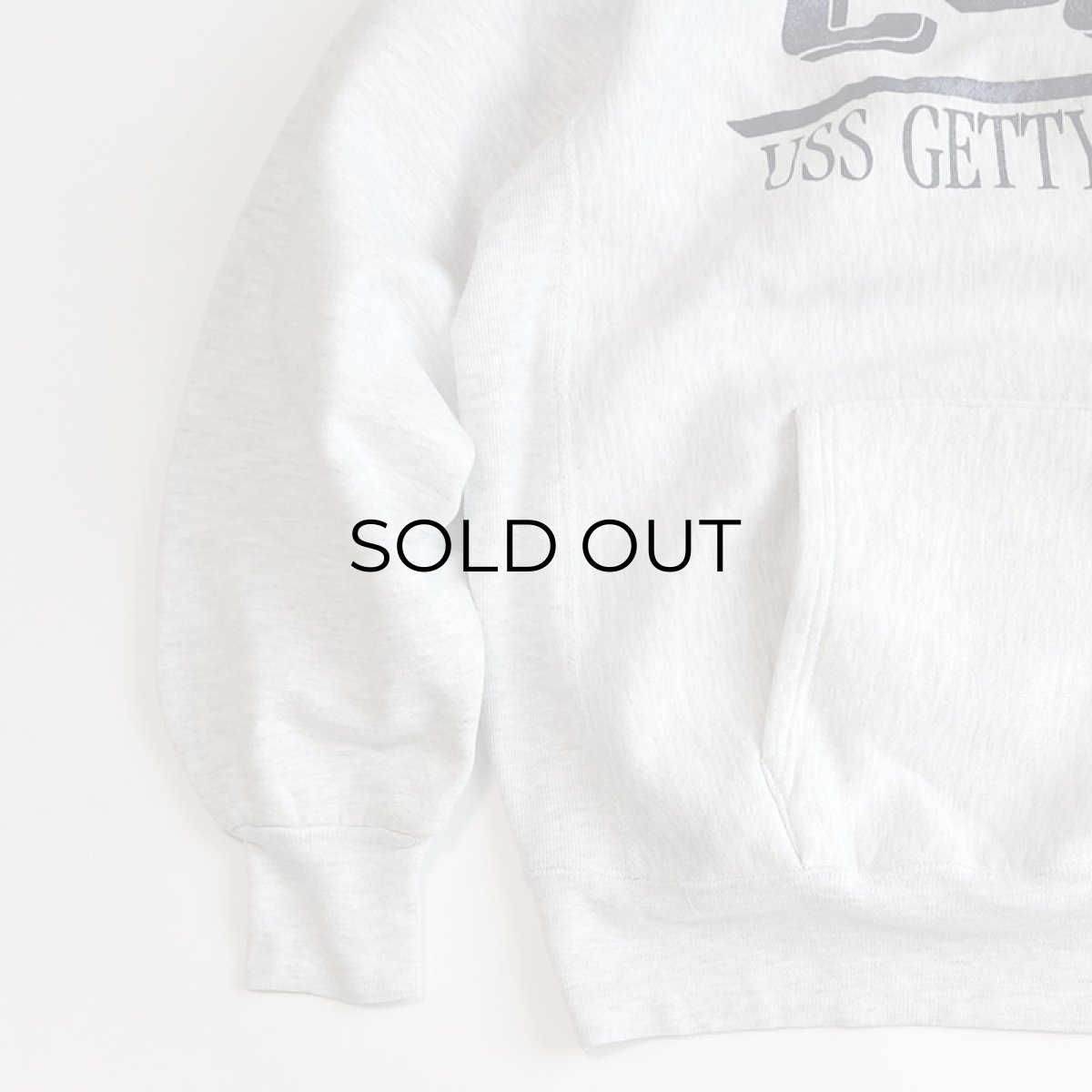 画像5: 90's MV SPORT REVERSE WEAVE style PRINT SWEAT PULLOVER PARKA "CG64 USS GETTYSBURG" "MADE IN USA" (5)