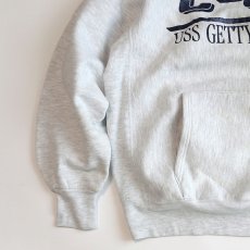 画像5: 90's MV SPORT REVERSE WEAVE style PRINT SWEAT PULLOVER PARKA "CG64 USS GETTYSBURG" "MADE IN USA" (5)