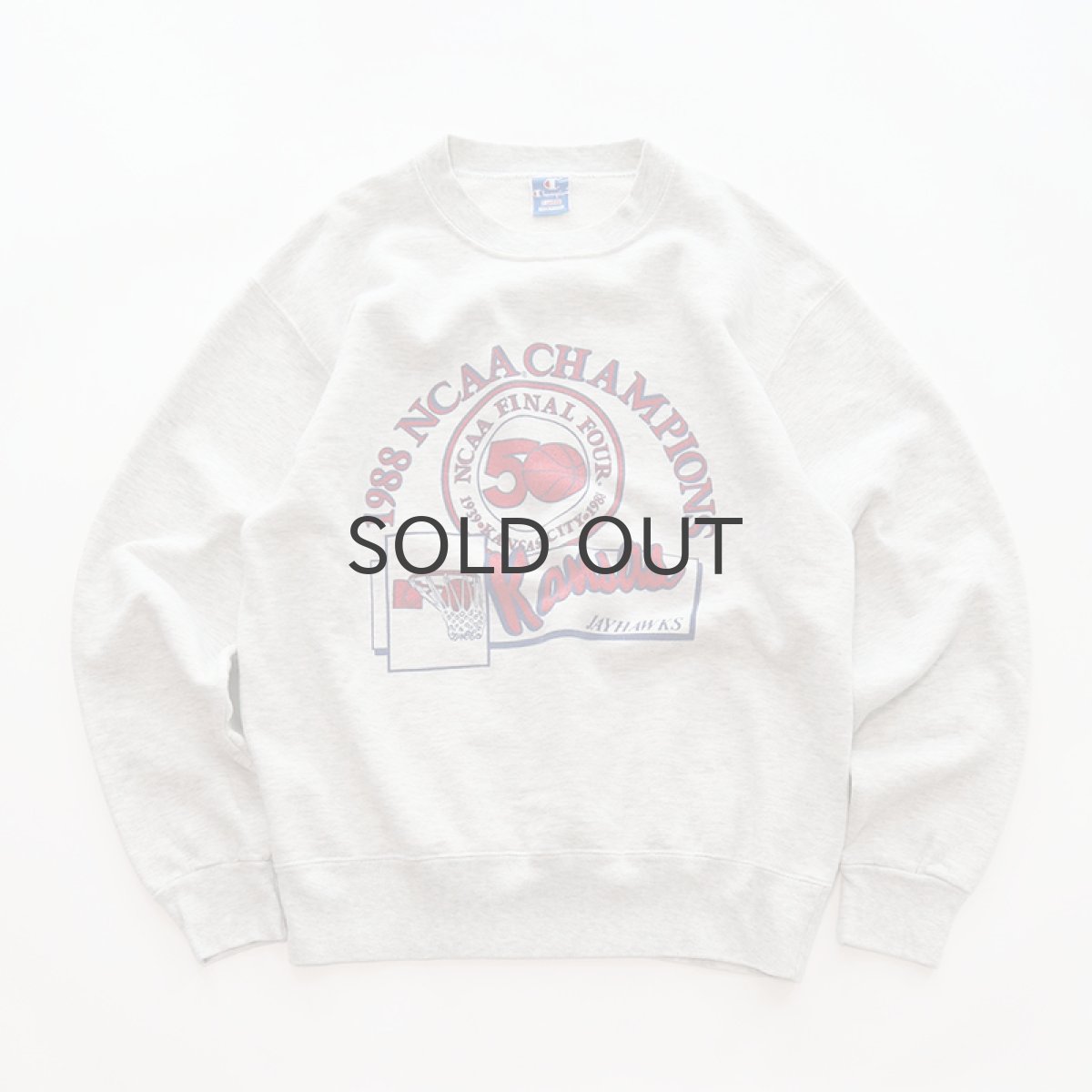 画像1: 80's Champion PRINT CREW NECK SWEAT "1988 NCAA CHAMPIONS" "MADE IN USA" (1)