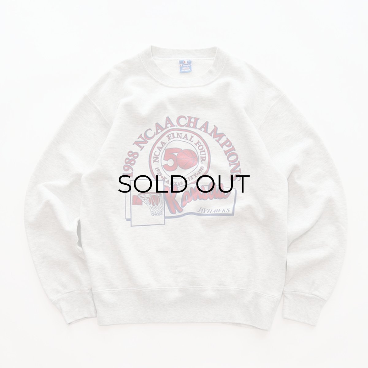 画像1: 80's Champion PRINT CREW NECK SWEAT "1988 NCAA CHAMPIONS" "MADE IN USA" (1)