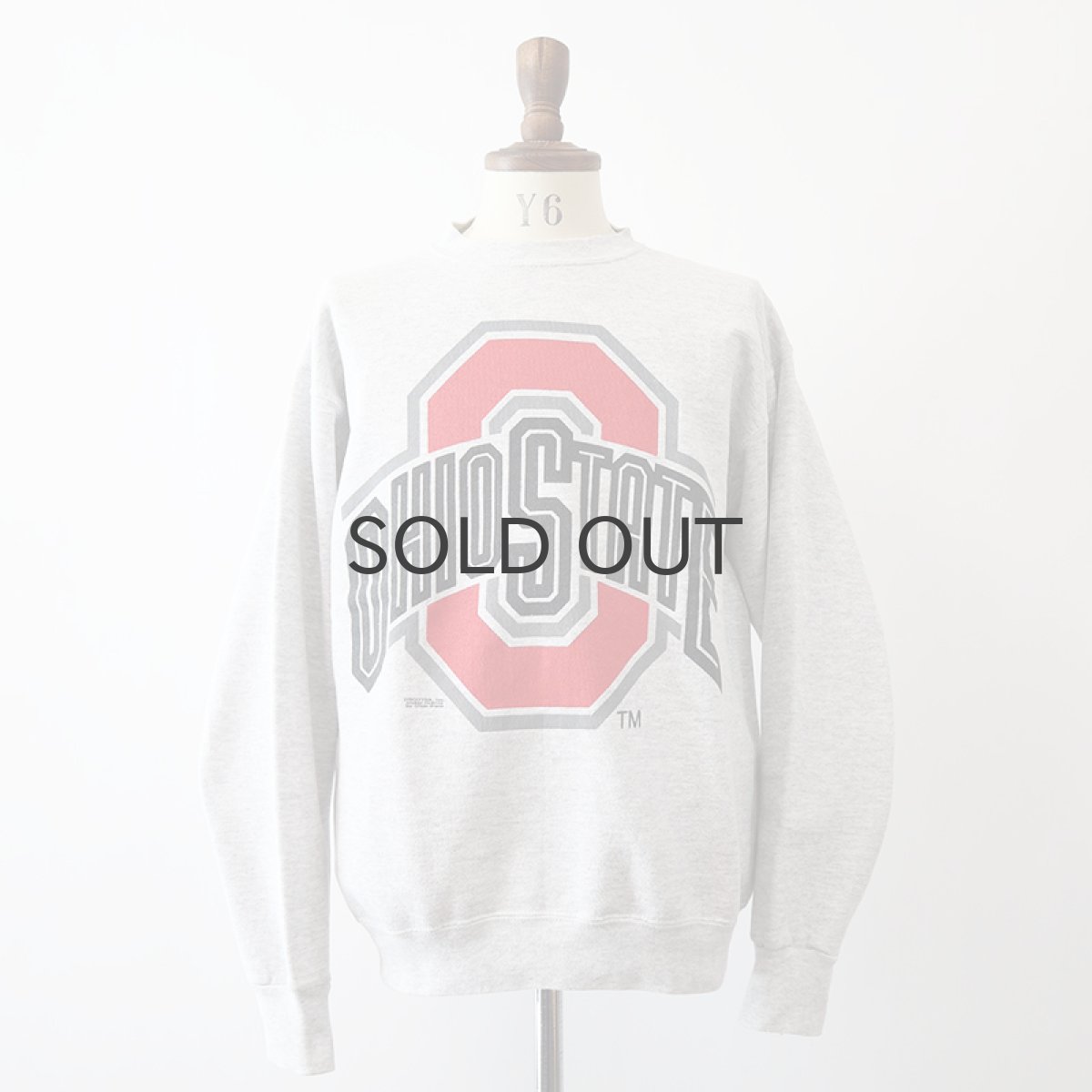 画像1: 〜90's Tultex PRINT CREW NECK SWEAT "OHIO STATE" (1)