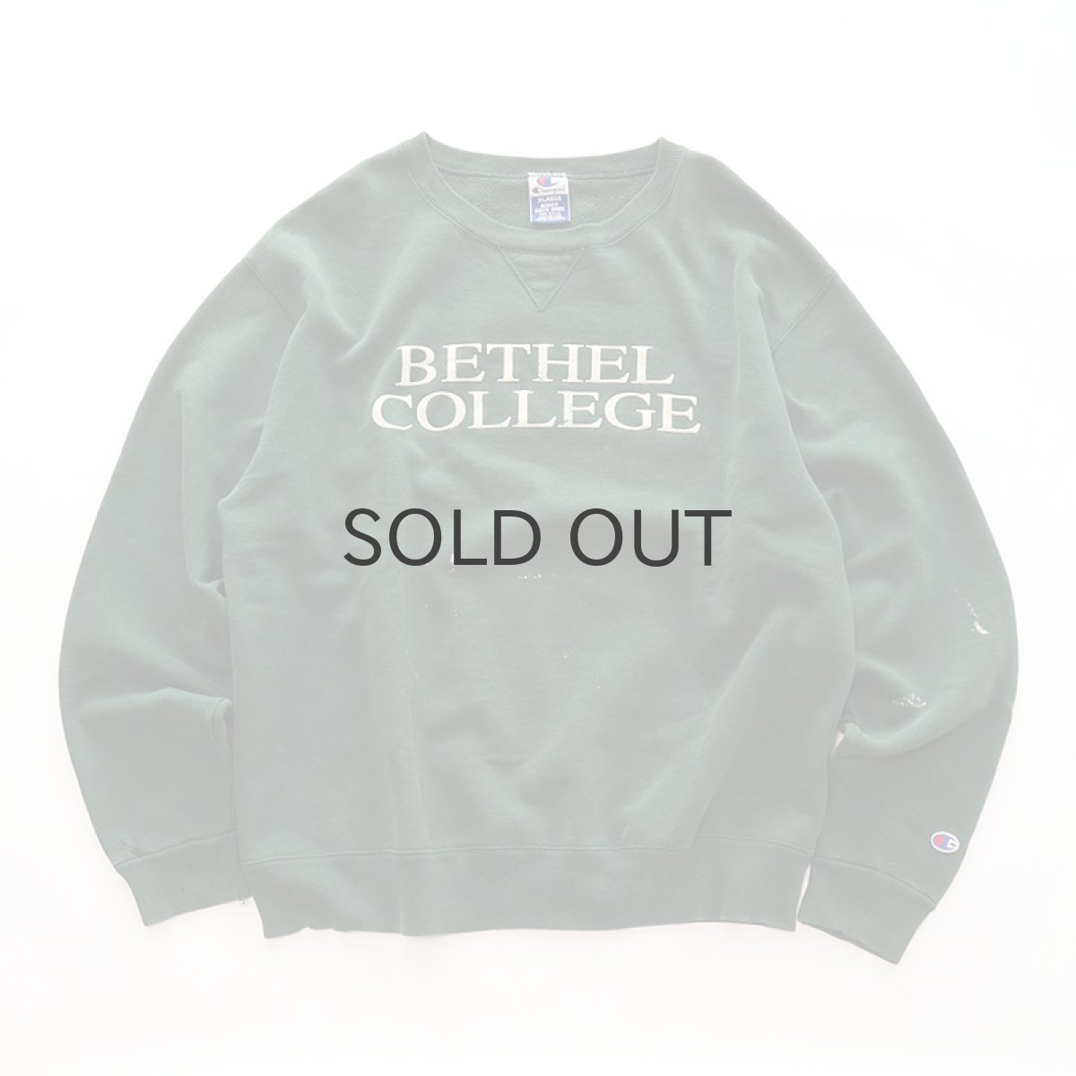 画像1: 90's Champion PRINT CREW NECK SWEAT "BETHEL COLLEGE" "MADE IN USA" (1)