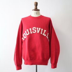 画像1: 〜90's FRUIT OF THE LOOM LETTERED CREW NECK SWEAT "LOUISVILLE" "MADE IN USA" (1)