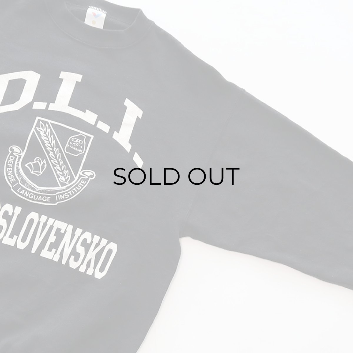 画像4: 〜90's Jostens PRINT CREW NECK SWEAT "D.L.I. CESKOSLOVENSKO" "MADE IN USA" (4)