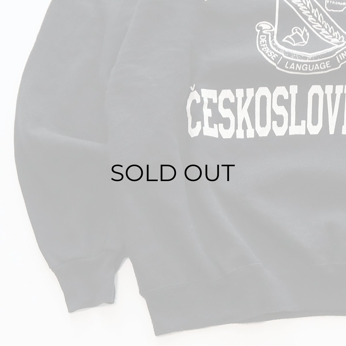 画像5: 〜90's Jostens PRINT CREW NECK SWEAT "D.L.I. CESKOSLOVENSKO" "MADE IN USA" (5)