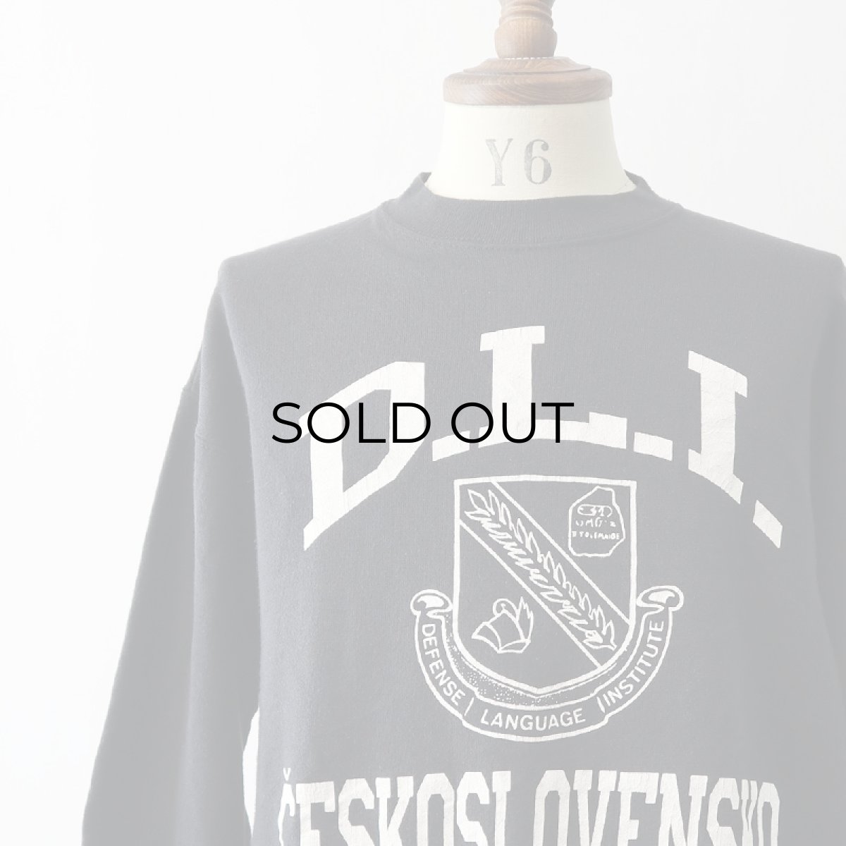 画像14: 〜90's Jostens PRINT CREW NECK SWEAT "D.L.I. CESKOSLOVENSKO" "MADE IN USA" (14)